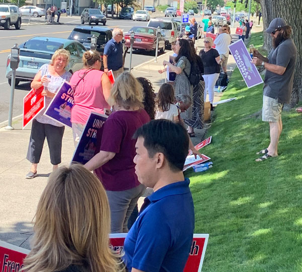 Spokane City, County Workers Picket for Fair Bargaining